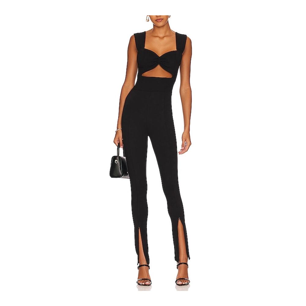 Nonchalant Label Sleek Black Jaime Catsuit Size M